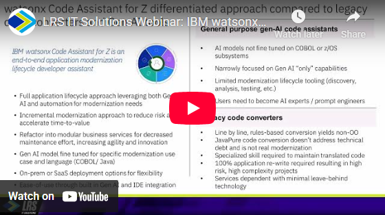IBM watsonx™ Code Assistant for Z